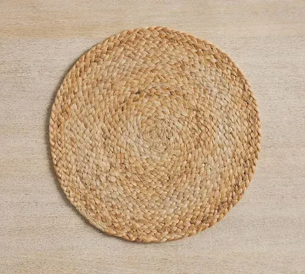 Pottery Barn Colton Jute Round Placemats (Set of 4)