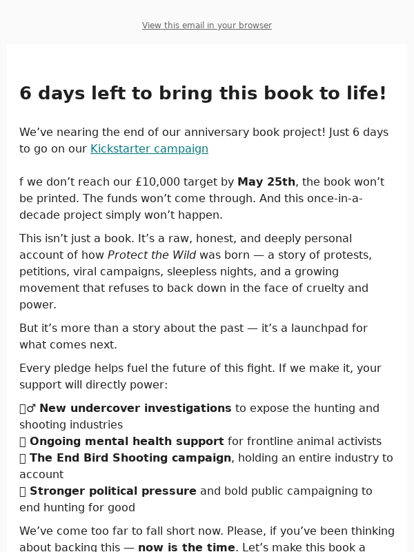 Patreon - 6 days left to make it happen! :)