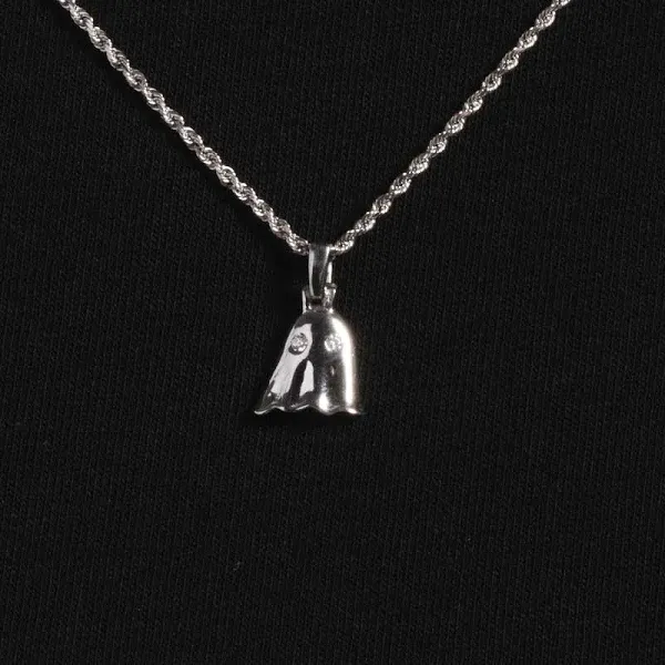 The GLD Shop Solid Gold Micro Ghost Pendant