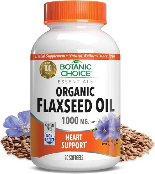 Botanic Choice Flaxseed Oil 1000 mg Softgels