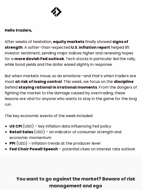 FTMO - You want to go against the market? Beware of risk management and ego