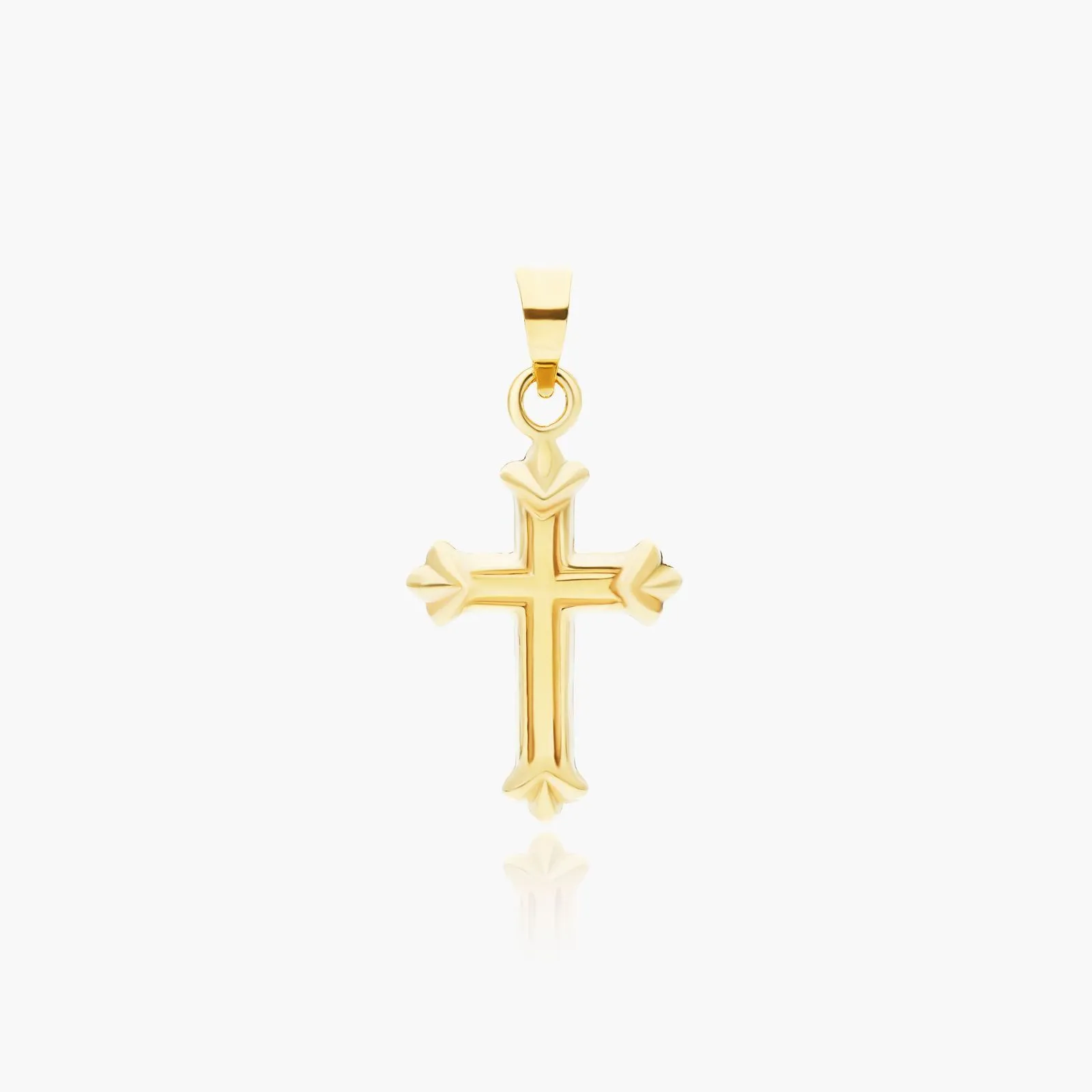 14K Yellow Gold Fleury Cross