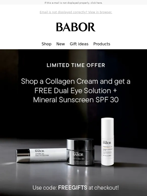 BABOR - Two Free Full-Size Gifts Offer Starts Today!