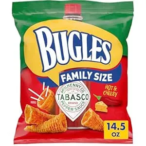 14.5-Ounce Bugles Tabasco Flavored Crispy Corn Snacks $2.77 w/ S&S + Free Shipping w/ Prime or on $35+