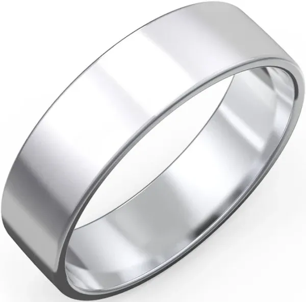 Gold Men's Classic Flat Wedding Band