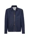 Serge Wool And Linen Jacket In Denim