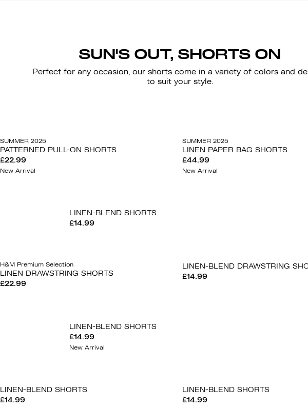 H&M - Sun's out,shorts on