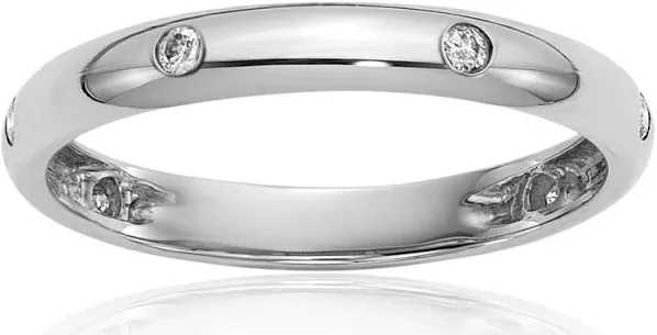 14K Solid Gold 6 Stone Diamond Ring