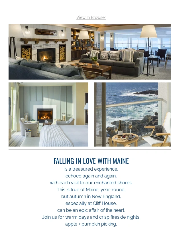 Cliff House Maine - Fall In Love With Maine