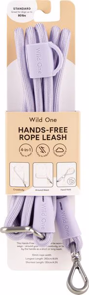 Wild One Hands-Free Adjustable Rope Dog Leash