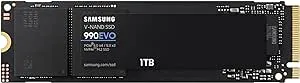 1TB Samsung 990 EVO PCIe Gen 4x4 Gen 5x2 M.2 2280 NVMe Internal SSD