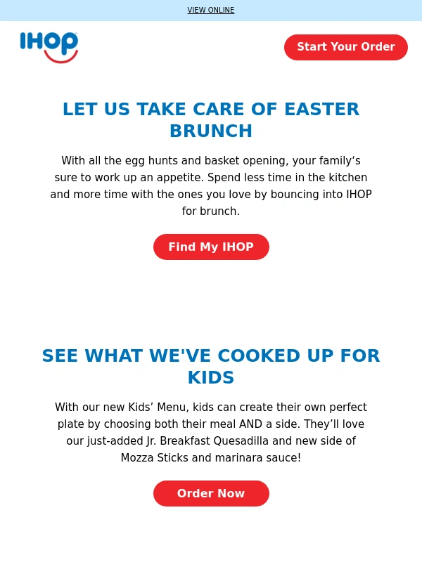 IHOP - An Easter Brunch for EveryBunny!