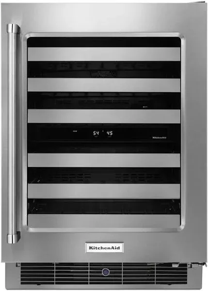 KitchenAid 24" Stainless Steel Wine Cellar KUWR304ESS