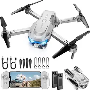 Drone with 1080P Camera - Foldable Remote Control Quadcopter with Voice Gesture Control, 3D Fli…