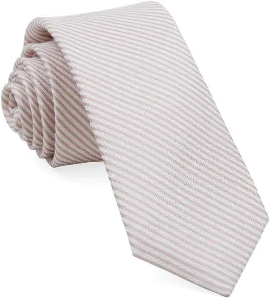 Mumu Weddings Men's Striped Linen Tie
