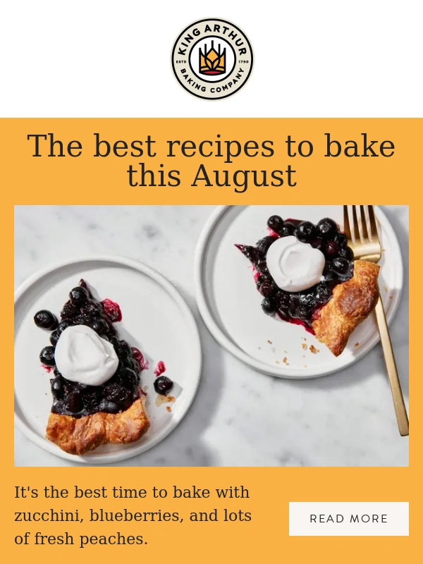 King Arthur Baking - What We're Baking This August