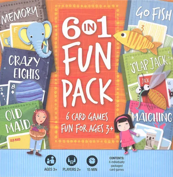 Hoyle Kids' 6-in-1 Fun Pack Card Games