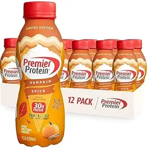 Premier Protein Shake, Pumpkin Spice Limited Time, 30g Protein, 11.5 fl oz, 12 Ct