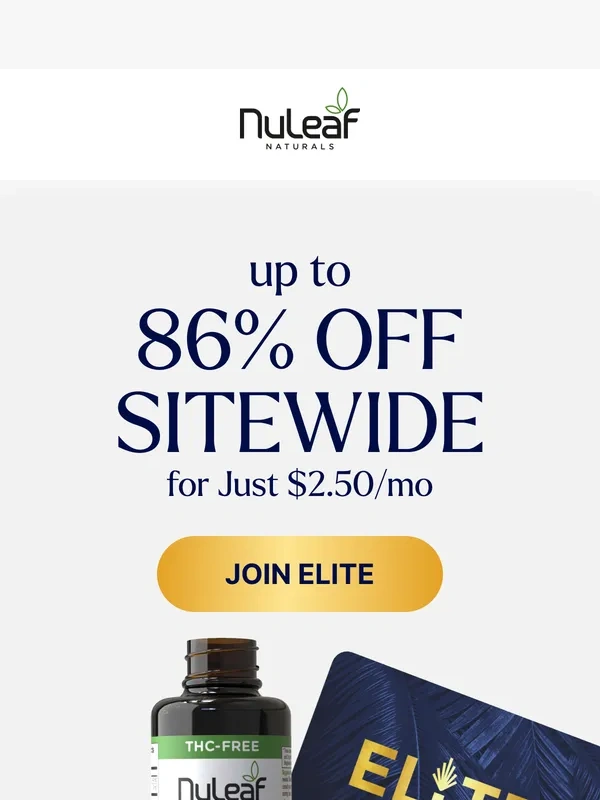 NuLeaf Naturals - Wellness,Upgraded: Save 86% Today
