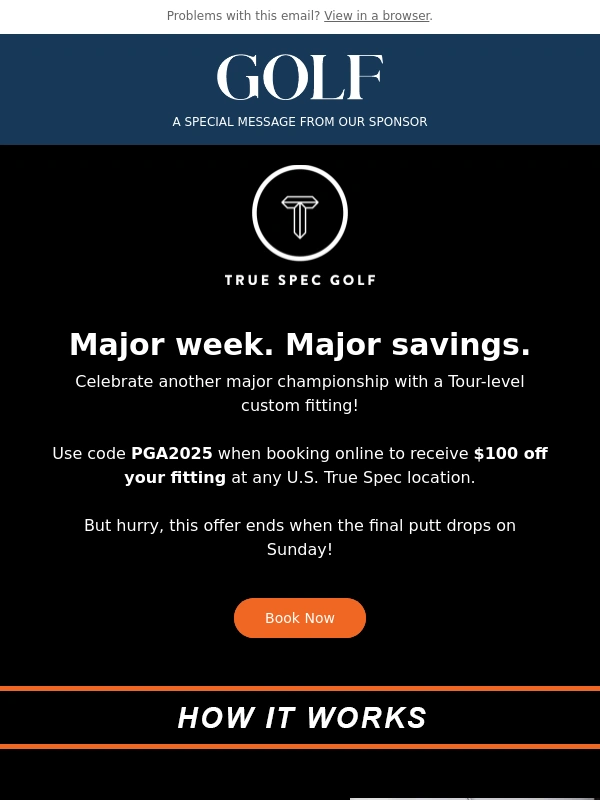 Golf - $100 Off Club Fittings at True Spec Golf
