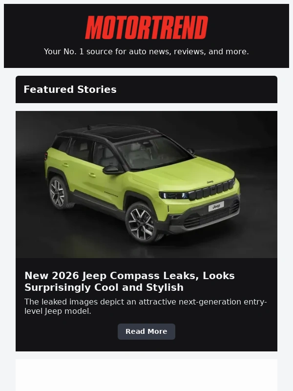 Motortrend's Roadkill TV Show - Leaked! New Jeep Compass Looks Surprisingly Cool and Stylish