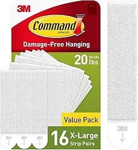 [Prime] 32-Count Command 20 lb XL Heavyweight Picture Hanging Strips (White) $9.68 w/ S&S + Free Shipping $9.68