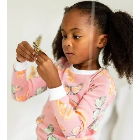 Burt's Bees Baby Desert Moths Organic Baby Girl Pajamas - Newborn