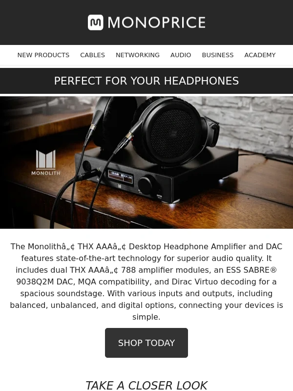 Monoprice - Audiophile Essentials: Monolith Headphone Amplifiers ?