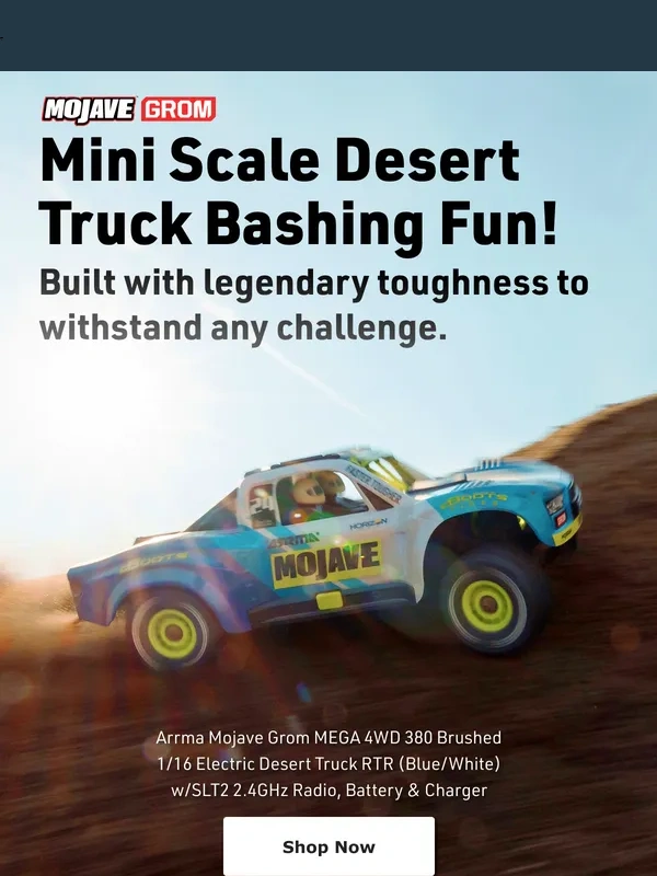 AMain Hobbies - Take on the Desert with the Arrma Mojave Grom