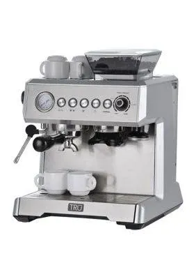 TRU All-in-One Espresso Maker with Grinder and Steam Wand
