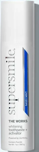 Supersmile The Works Sassy Mint Whitening Toothpaste + Activator