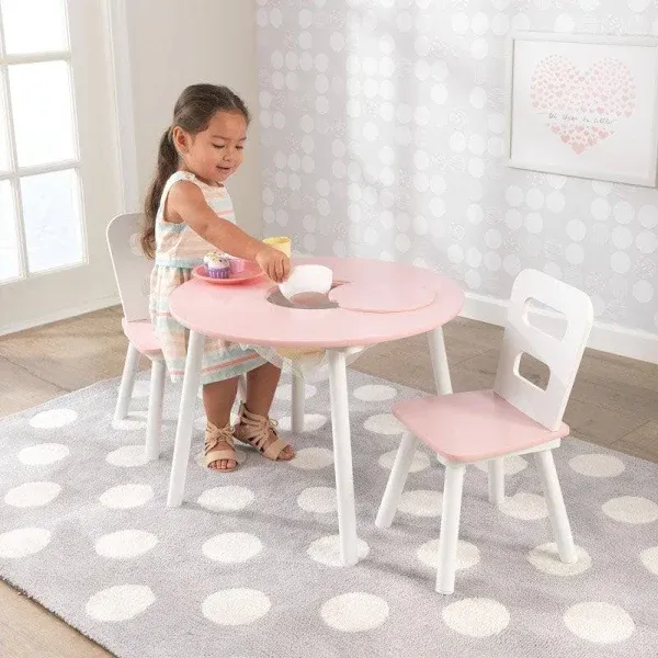 KidKraft Round Storage Table & 2 Chair Set