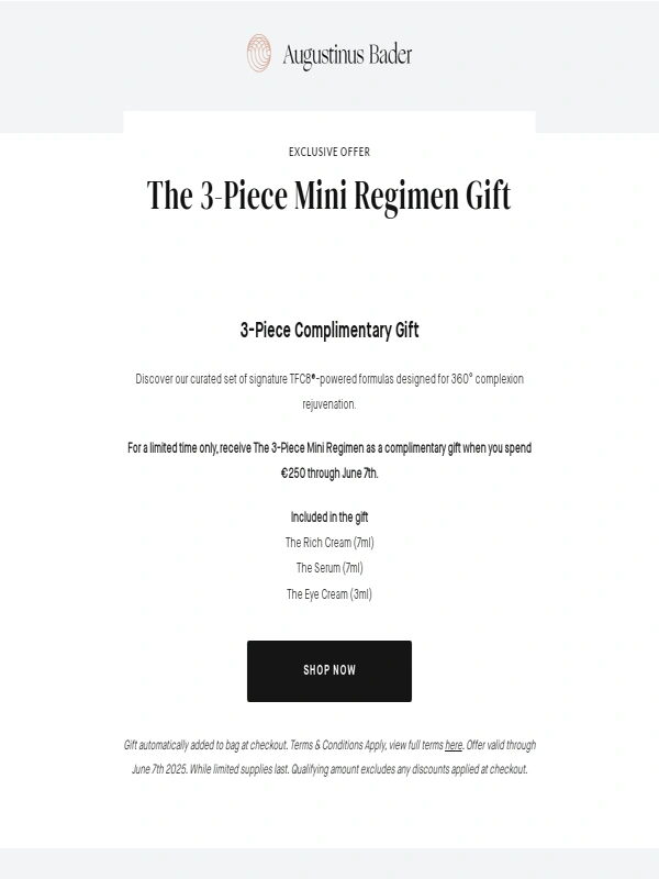 Augustinus Bader - Exclusive Offer: The 3-Piece Mini Regimen Gift