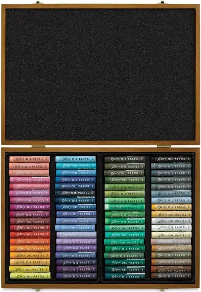 Mungyo Gallery Soft Oil Pastels Wood Box Set of 72