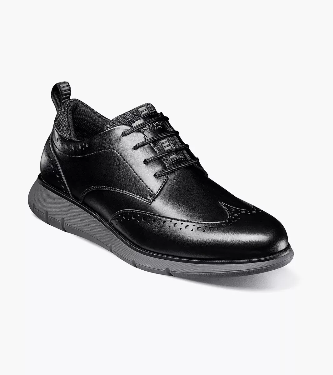 Nunn Bush Shoes Stance Wingtip Oxford Black Multi Size 9.5
