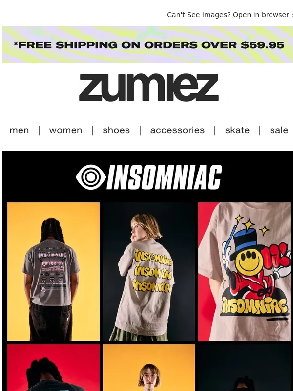 Zumiez - Get your rave on with Insomniac! ??