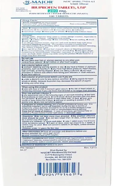 Major Ibuprofen Pain Relief