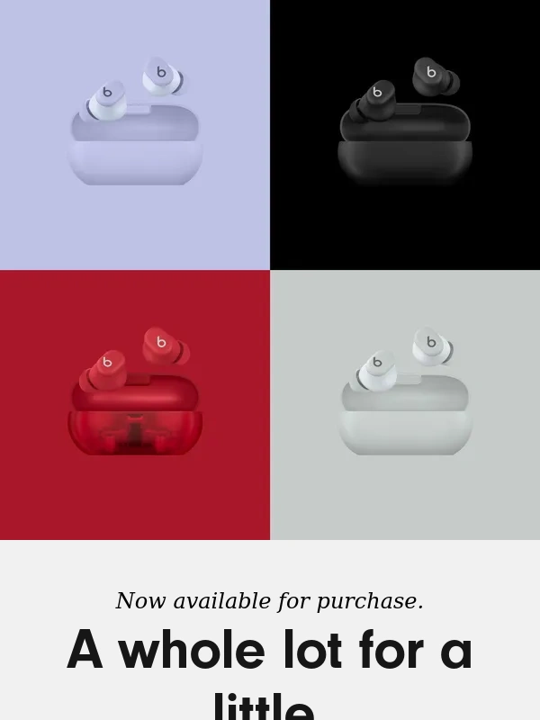 Beats by Dre - Beats Solo Buds are now available