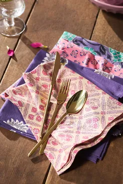 Kiara Mixed Cotton Napkins, Set of 4