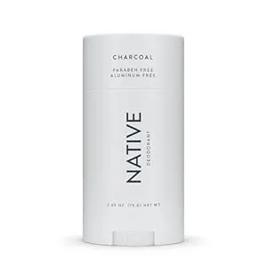 Native Deodorant | Natural Deodorant for Men, Aluminum Free with Baking Soda, Probiotics, Coconut Oil and Shea Butter | Charcoal
