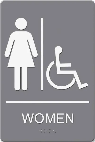 US Stamp 4814 ADA Restroom Wheelchair Accessible Symbol Sign