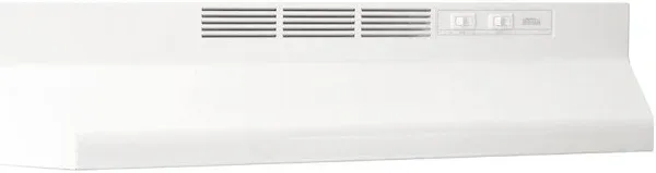 Broan-NuTone 413001 30-Inch White Non-Ducted Ductless Range Hood