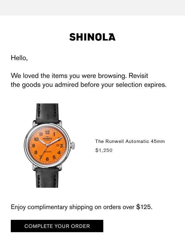 Shinola - Thanks for stopping by