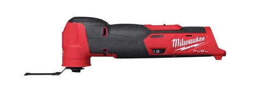M12 FUEL 12V Lithium-Ion Cordless Oscillating Multi-Tool Kit w 4.0Ah Battery, Charger, Accessories, Bag & 3/8 in Ratchet $189