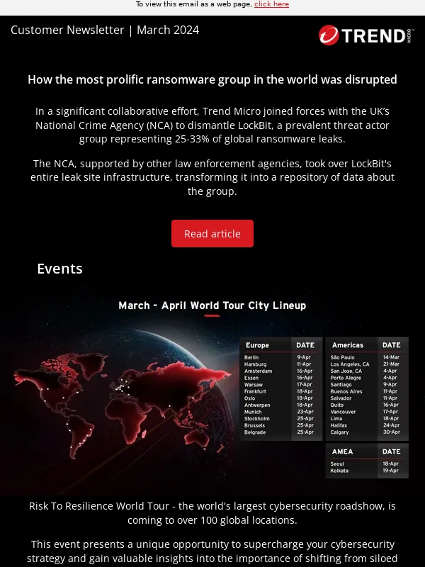 Trend Micro - Trend Micro Helps Disrupting LockBit Operations