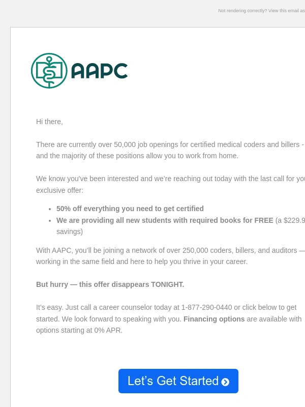 AAPC - FINAL HOURS: Our best career training deal of the year