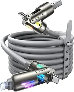 Lisen 4-in-1 240W 6.6' Charging Cable
