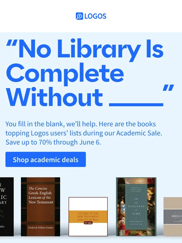 Logos - Best-selling seminary staples ?