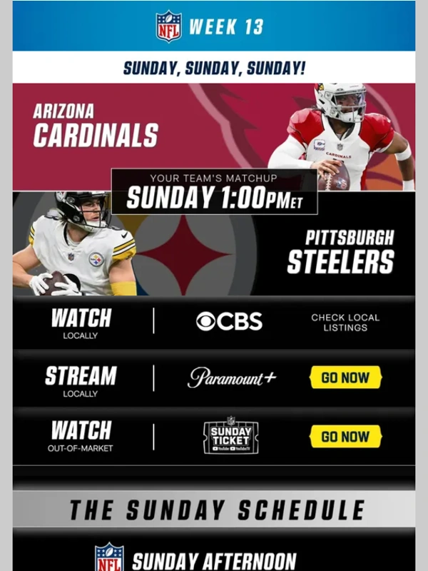 NFLShop - A Full Day Of Sunday Football Kicks Off at 1PM EST