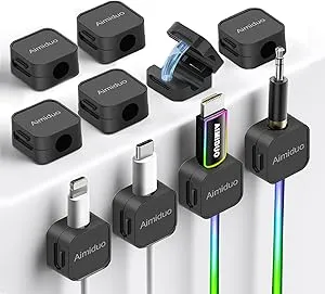 10-Pack Aimiduo Adhesive Magnetic Cable Clips